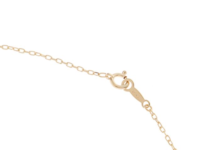 Mikimoto diamond pearl pendant necklace in K18 yellow gold with 7.5mm pearl on 40cm chain