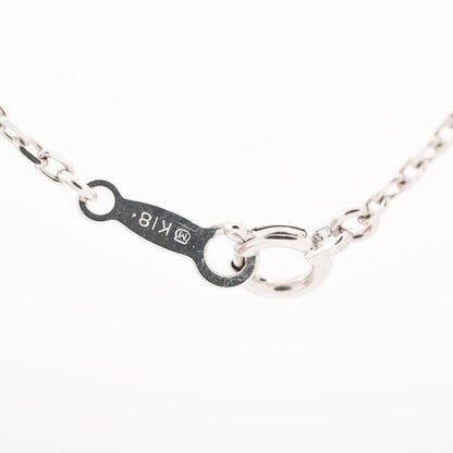 Mikimoto diamond necklace with 0.28 ct diamonds on 44 cm white gold chain