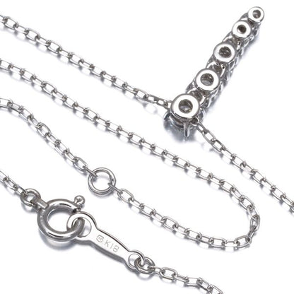 Mikimoto 0.37ct diamond necklace in 18K white gold with 38 to 42cm chain length