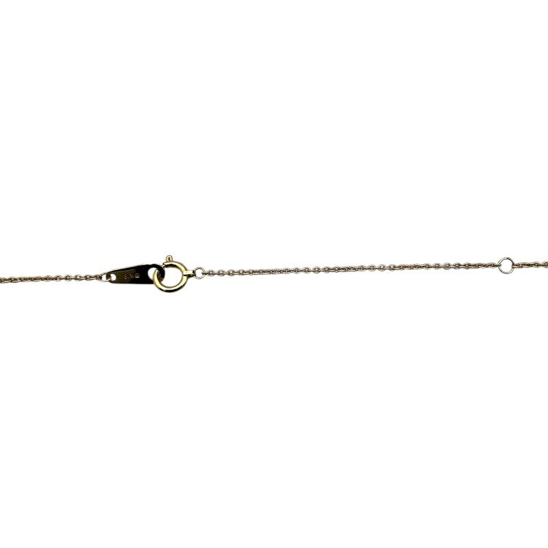 Mikimoto reversible necklace in gold K18 with diamond and pearl pendant measuring 16.9 mm by 11.5 mm