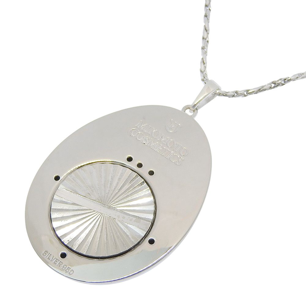 Mikimoto perfume bottle necklace made of Silver 925 weighing 20g with 62cm neck circumference