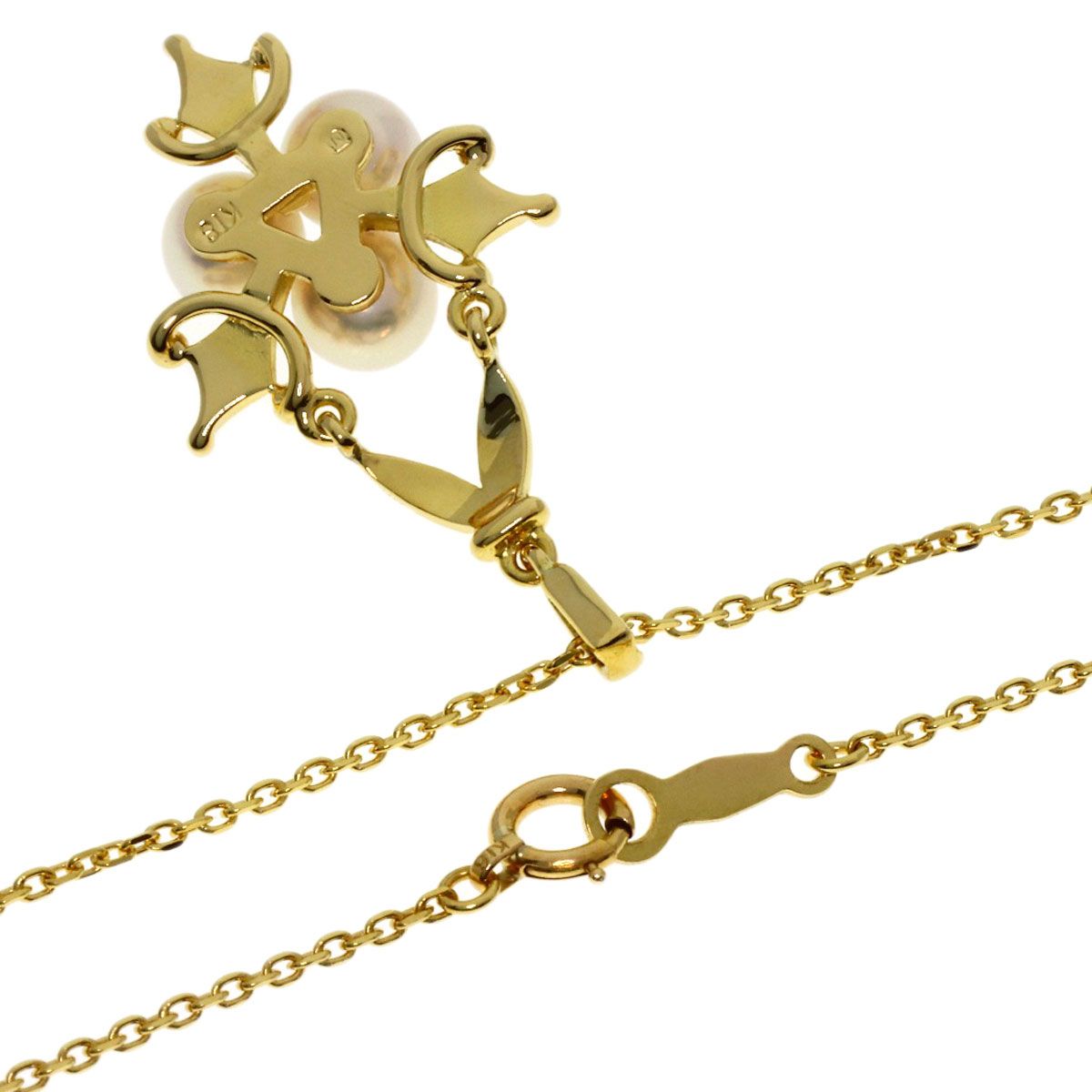 MIKIMOTO Akoya Pearl Necklace for ladies with 5mm pearls on a 40cm 18K yellow gold chain