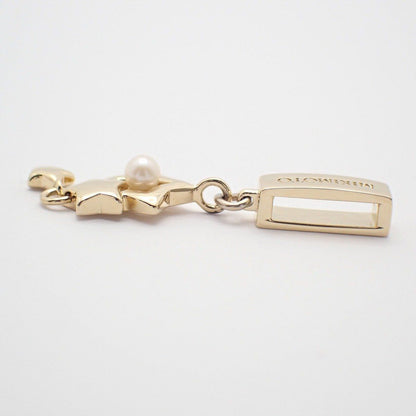 Mikimoto Star Pendant Top with silver gold plating and pearl, 3.7 cm high