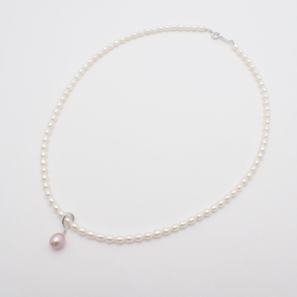 MIKIMOTO PERLITA Necklace made of Silver 925 with a pearl pendant, 41 cm length, elegant design