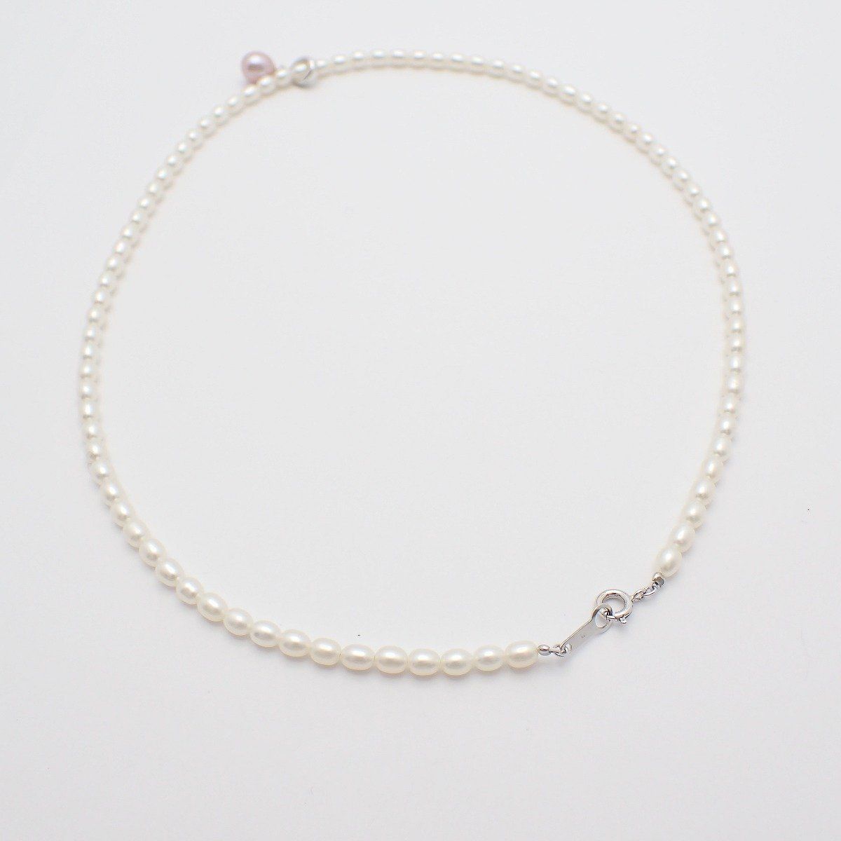 MIKIMOTO PERLITA Necklace made of Silver 925 with a pearl pendant, 41 cm length, elegant design