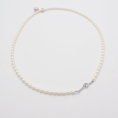 MIKIMOTO PERLITA Necklace made of Silver 925 with a pearl pendant, 41 cm length, elegant design