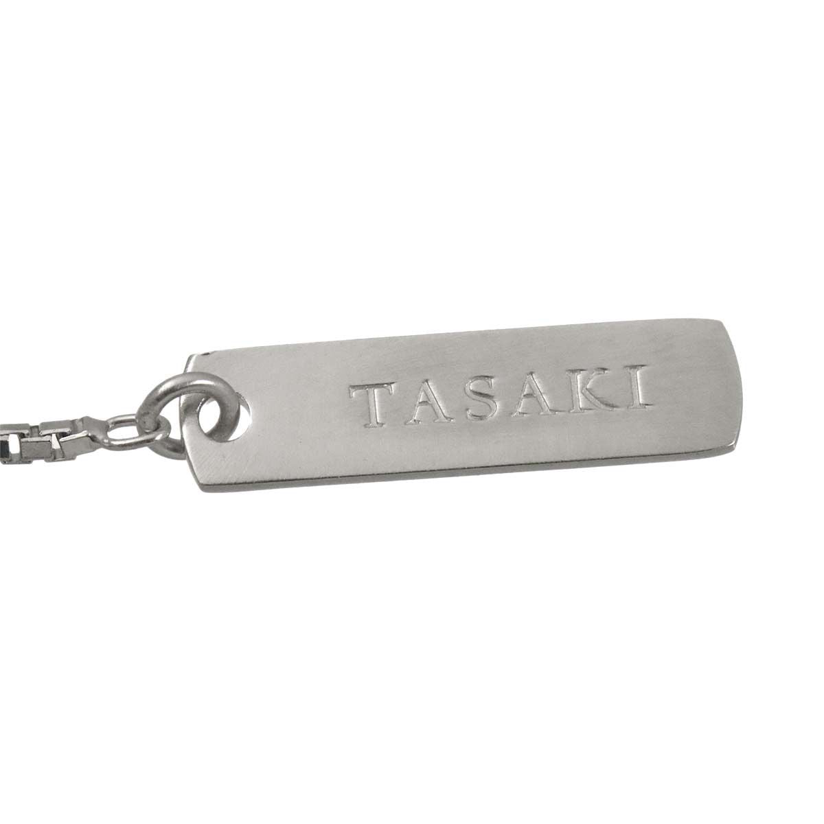 Tasaki Akoya Pearl 9.0-8.0mm white gold necklace 83cm adjustable slip chain