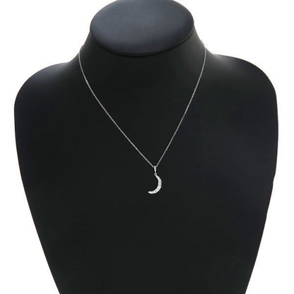 Mikimoto Diamond Necklace Moon pendant in white gold with diamonds on a 40.5cm chain