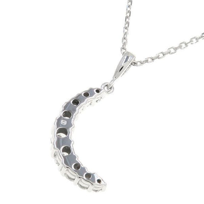Mikimoto Diamond Necklace Moon pendant in white gold with diamonds on a 40.5cm chain