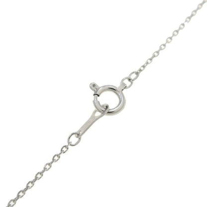 Agate diamond necklace in white gold with 0.07 carat diamonds, shown on a white background