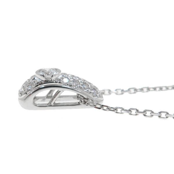 A grade used Mikimoto diamond necklace in white gold with 0.24 ct diamonds, length 38 cm or 42 cm