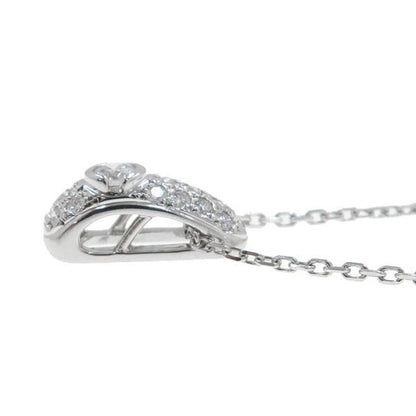 A grade used Mikimoto diamond necklace in white gold with 0.24 ct diamonds, length 38 cm or 42 cm
