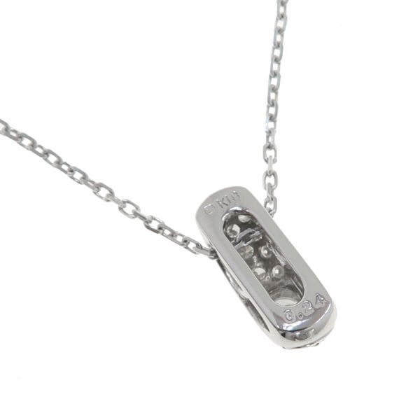 A grade used Mikimoto diamond necklace in white gold with 0.24 ct diamonds, length 38 cm or 42 cm