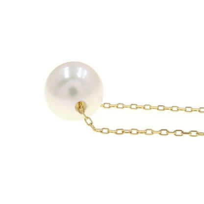 Tasaki Akoya pearl necklace with 7.6mm pearls, 38-41.5cm length, displayed on white background