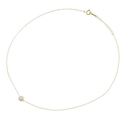 Tasaki Akoya pearl necklace with 7.6mm pearls, 38-41.5cm length, displayed on white background