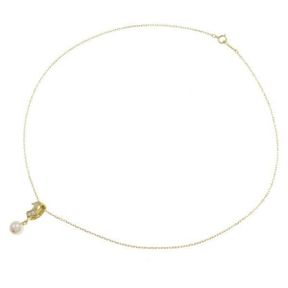 Mikimoto A Rank Used pearl diamond necklace with 7mm pearls and 39.5cm length