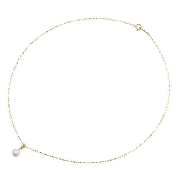 Mikimoto Akoya pearl necklace 40cm with yellow gold chain weighing 2.6g