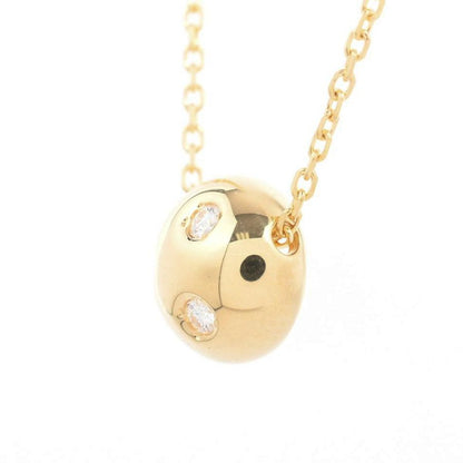 MIKIMOTO diamond necklace in K18 yellow gold with 0.06 ct diamond and adjustable chain length