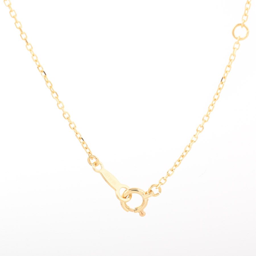 MIKIMOTO diamond necklace in K18 yellow gold with 0.06 ct diamond and adjustable chain length