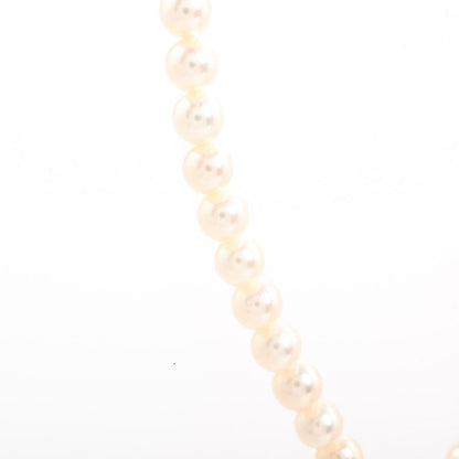 Mikimoto pearl necklace featuring 5.5-6mm pearls on a 38.5cm silver chain