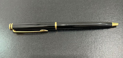 Used Waterman ballpoint pen with click mechanism needing future ink replacement