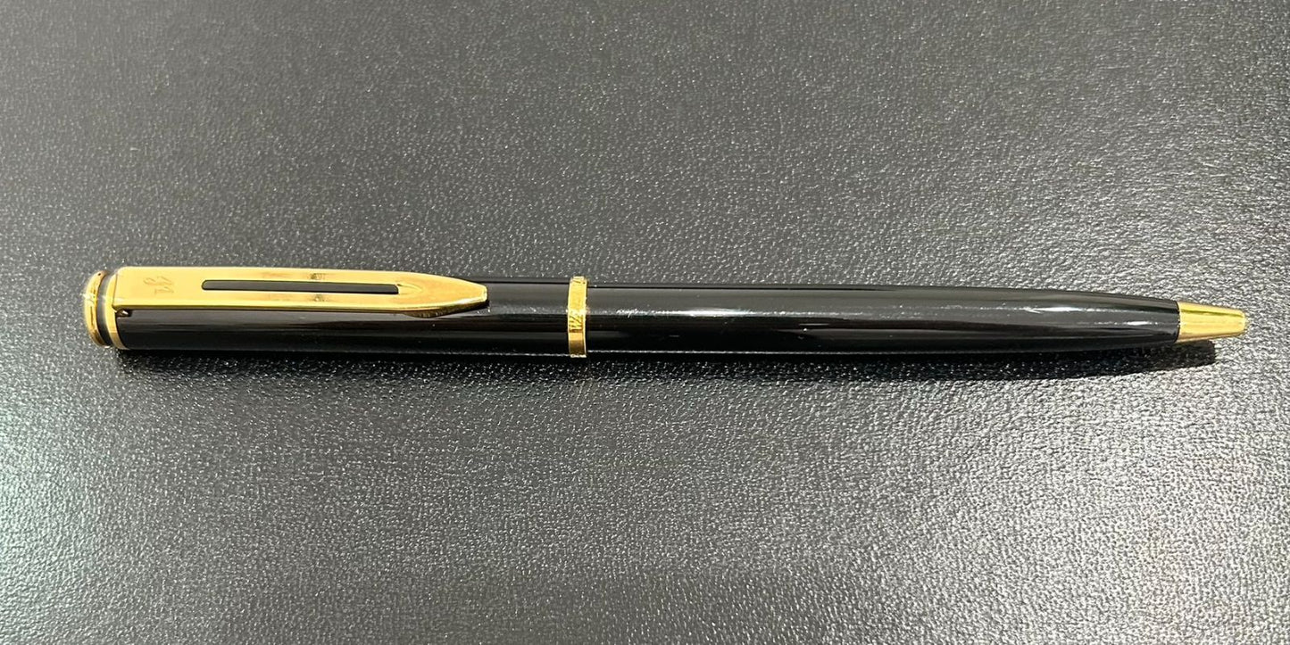 Used Waterman ballpoint pen with click mechanism needing future ink replacement