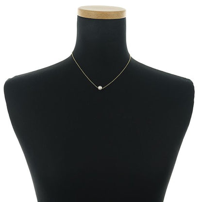 Mikimoto necklace featuring a single 7.0mm Akoya pearl on an 18K yellow gold 38cm chain