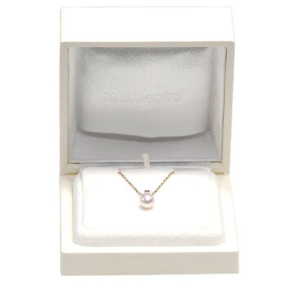 Mikimoto K18PG Akoya Pearl Pendant Necklace with 40cm rose gold chain and 13mm pearl pendant