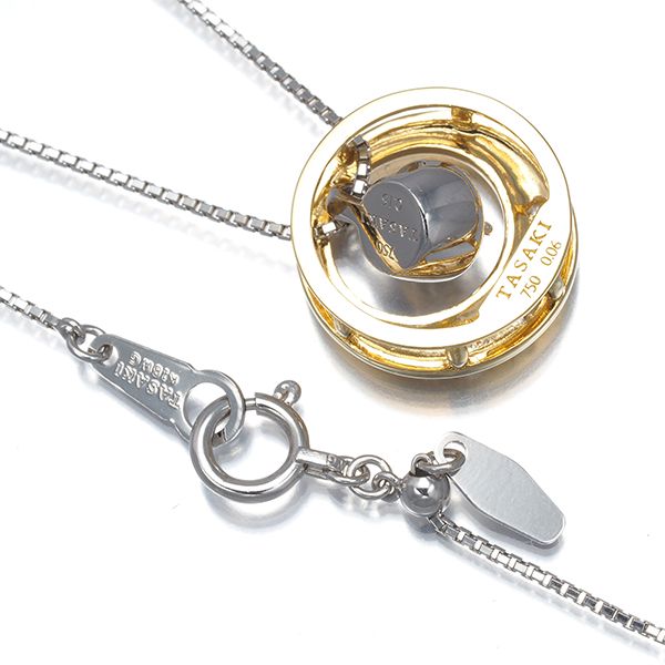 Tasaki 3WAY diamond necklace in 18K yellow and white gold with 0.15ct and 0.06ct diamonds