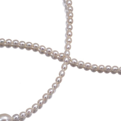 Mikimoto baby pearl necklace in 18k yellow gold featuring pearls sized 3.5-7.2mm on a 40cm chain