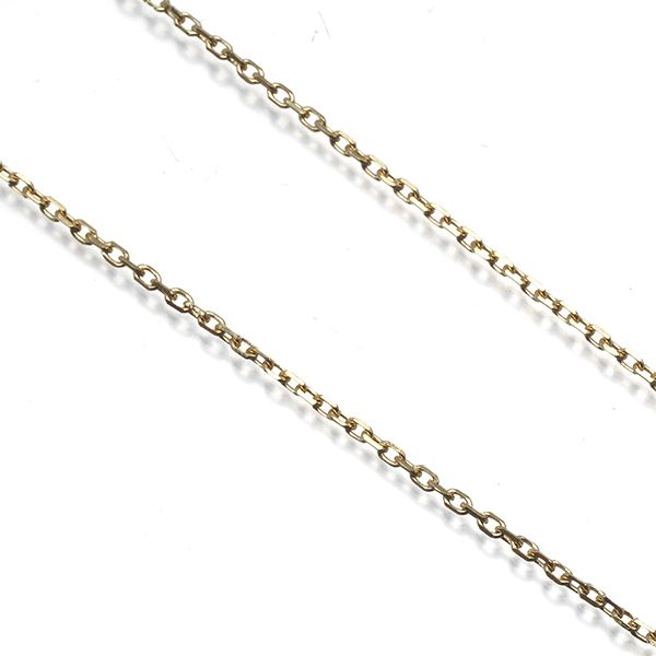 Mikimoto Cut Azuki 40cm yellow gold chain necklace in 14 karat K14YG with clasp