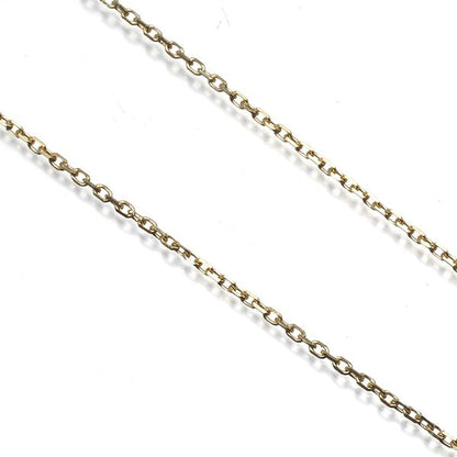 Mikimoto Cut Azuki 40cm yellow gold chain necklace in 14 karat K14YG with clasp