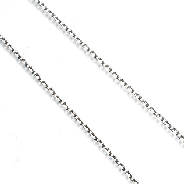 Mikimoto Cut Azuki 38cm white gold chain necklace in 18 karat K18WG with 1.1mm width