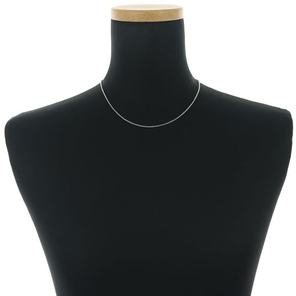 Tasaki Escargot 41cm white gold chain necklace made of 18K gold with 1.5mm width