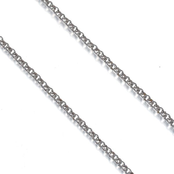 Tasaki Escargot 41cm white gold chain necklace made of 18K gold with 1.5mm width