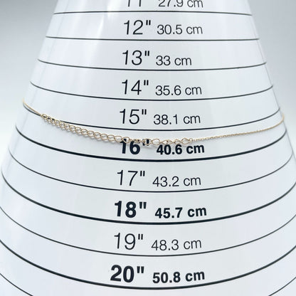 Agete K10 Chain Necklace model 24-4360 made of gold, displayed on a white background