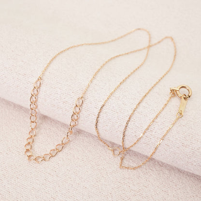 Agete K10 Chain Necklace model 24-4360 made of gold, displayed on a white background