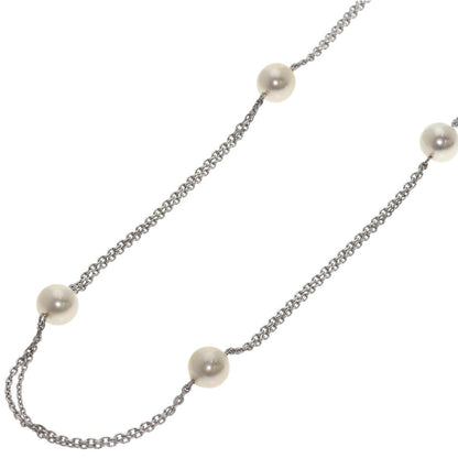 MIKIMOTO Station Pearl Necklace for women with 6.9-7.2mm pearls on an 80cm white gold chain