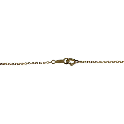 Mikimoto Ribbon Necklace in 18K Gold with a 0.01ct Diamond and 39cm Chain