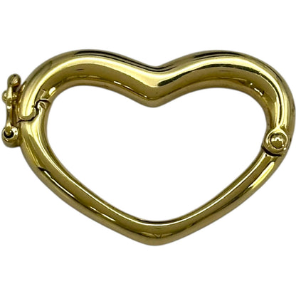 Mikimoto Heart Top Gold 750 jewelry piece for ladies sized 17.8 mm by 28 mm weighing 4.7 grams
