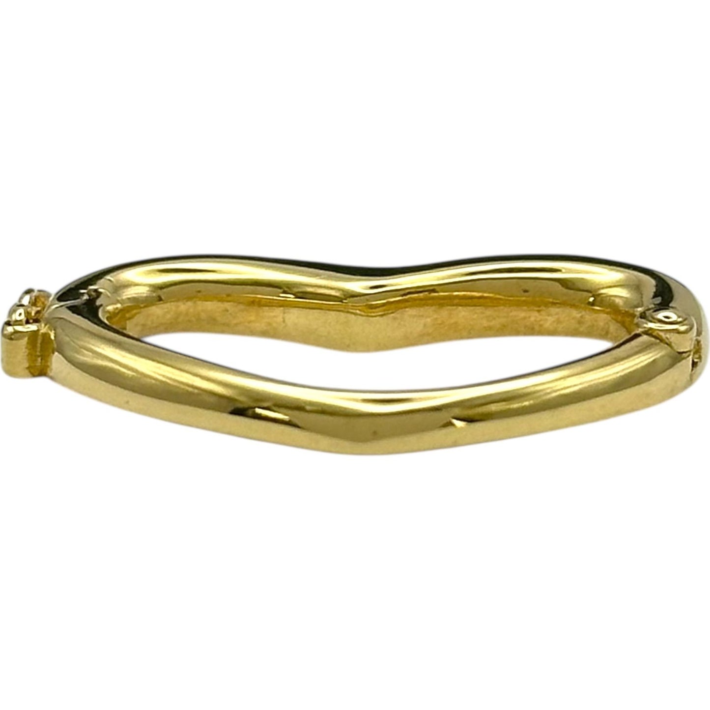 Mikimoto Heart Top Gold 750 jewelry piece for ladies sized 17.8 mm by 28 mm weighing 4.7 grams