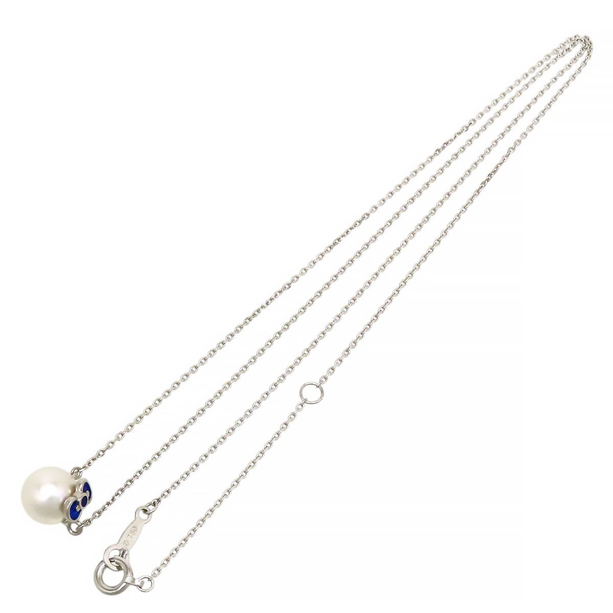 Hello Kitty Akoya Pearl Necklace Limited Edition with 7.1mm pearls and adjustable chain in inner and outer box