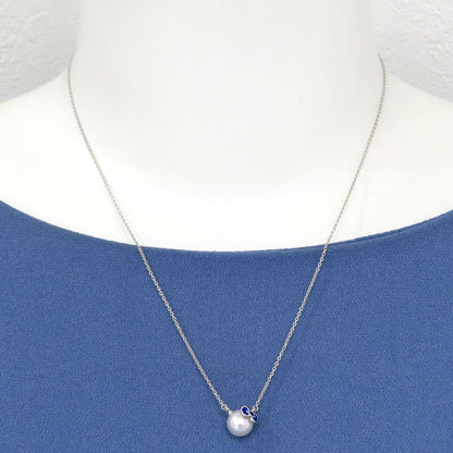 Hello Kitty Akoya Pearl Necklace Limited Edition with 7.1mm pearls and adjustable chain in inner and outer box