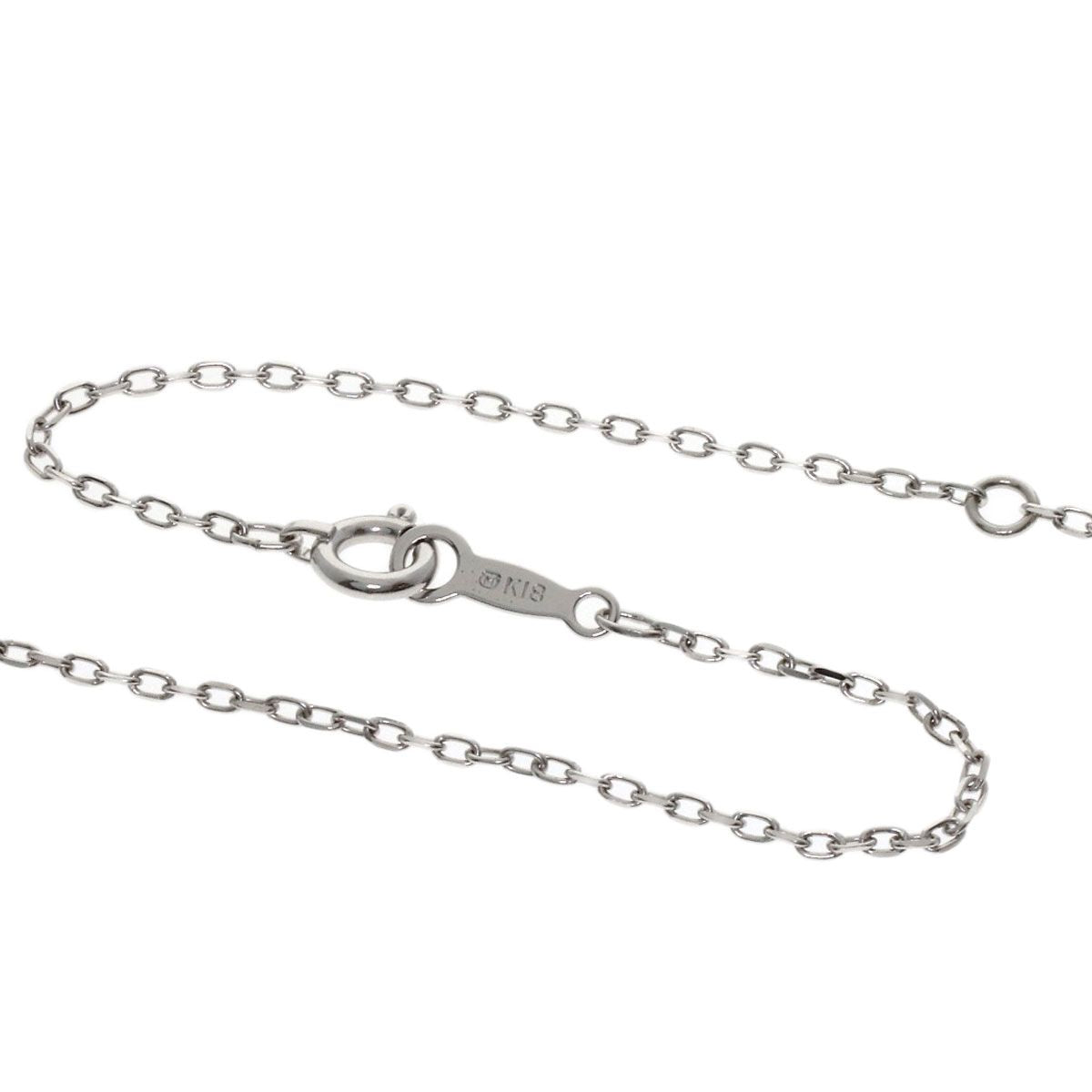 Mikimoto ladies diamond necklace in K18WG with 0.3ct diamonds and 42.5 cm chain