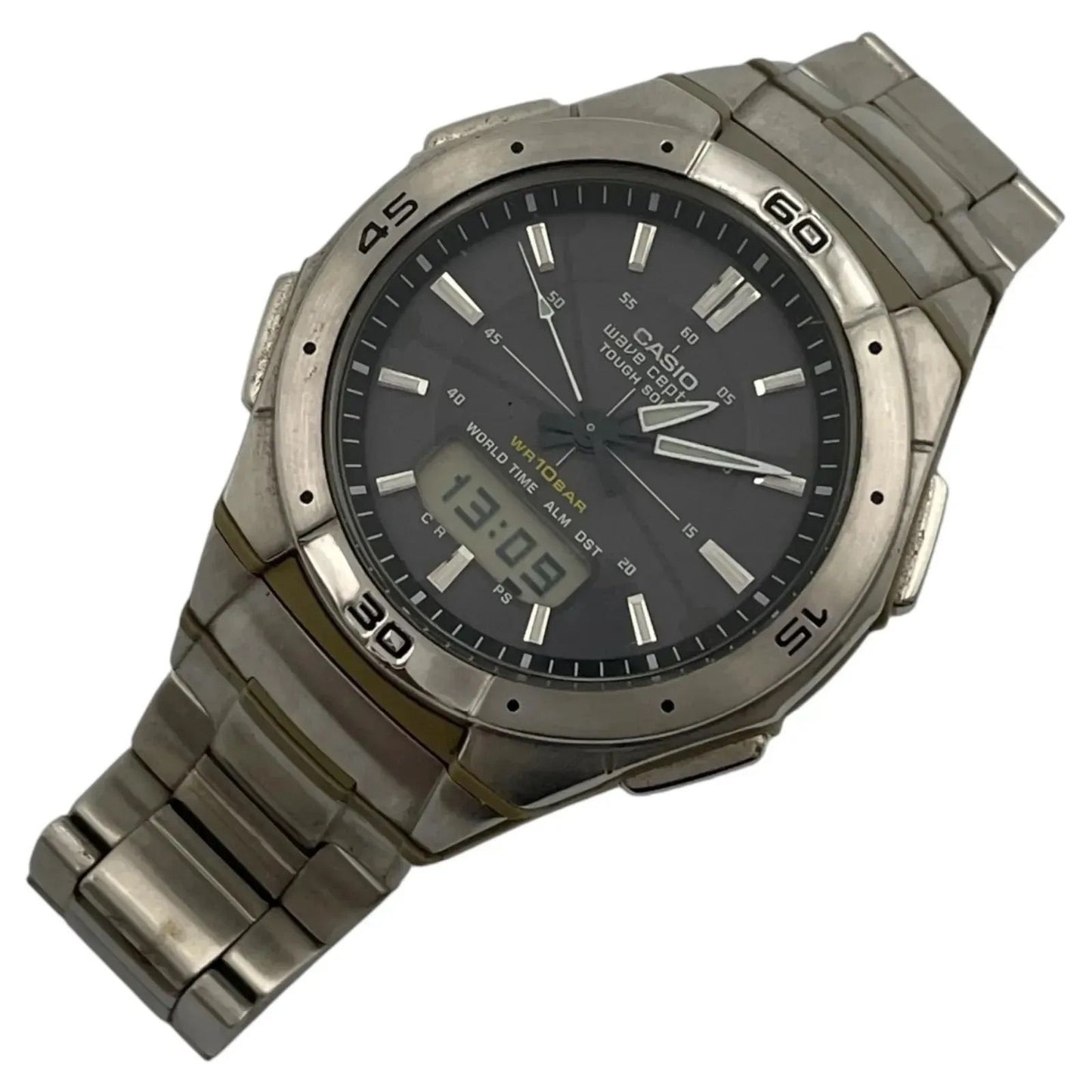 CASIO WVA-470 Solar Men's Watch — Japanese