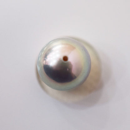Pearl Science Institute certified Blue Rose 7.9mm Akoya pearl pendant with natural color and round shape