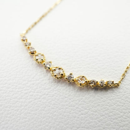 Agetto Limited Necklace in K18 gold with 0.09 carat diamonds, model 2017/24-4341