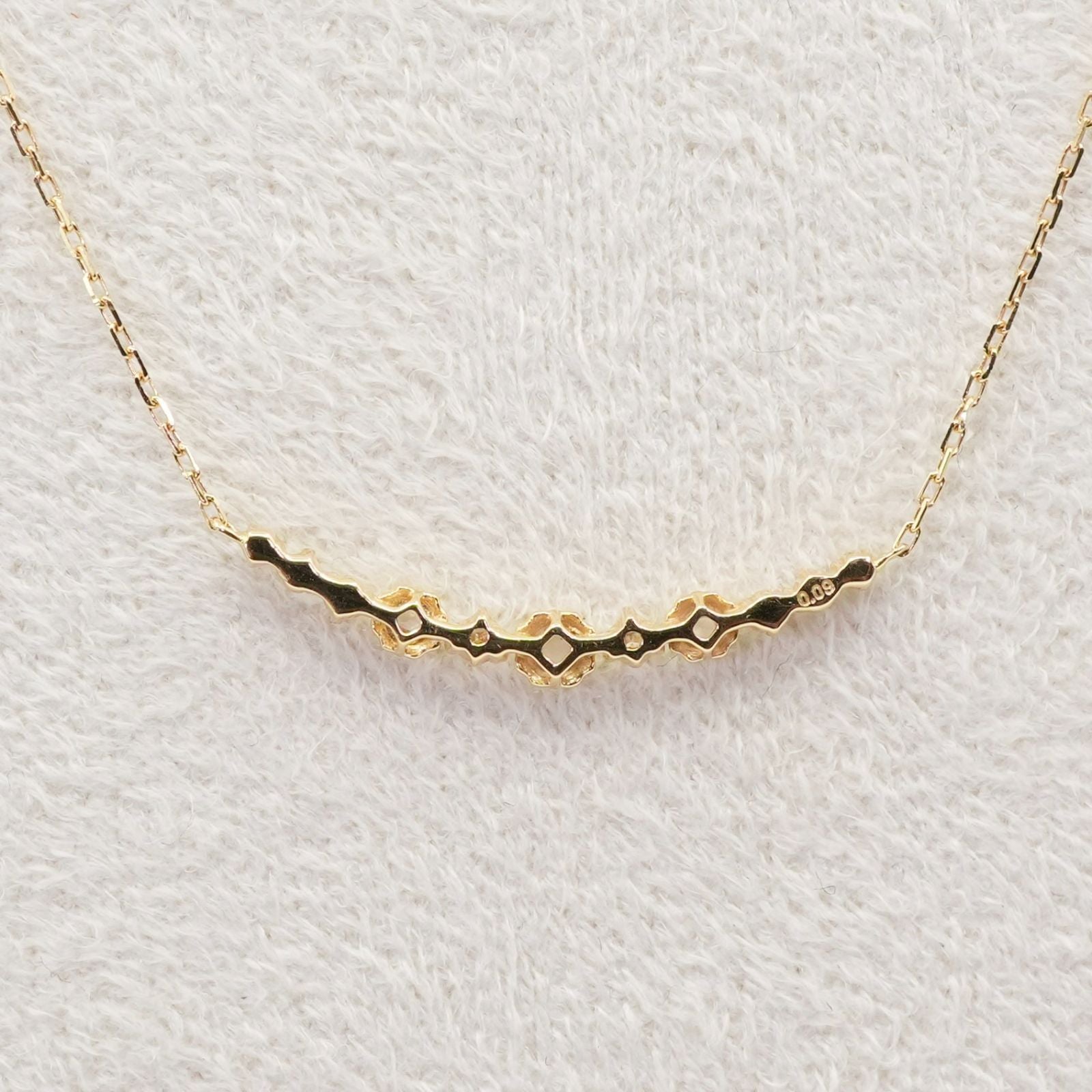 Agetto Limited Necklace in K18 gold with 0.09 carat diamonds, model 2017/24-4341