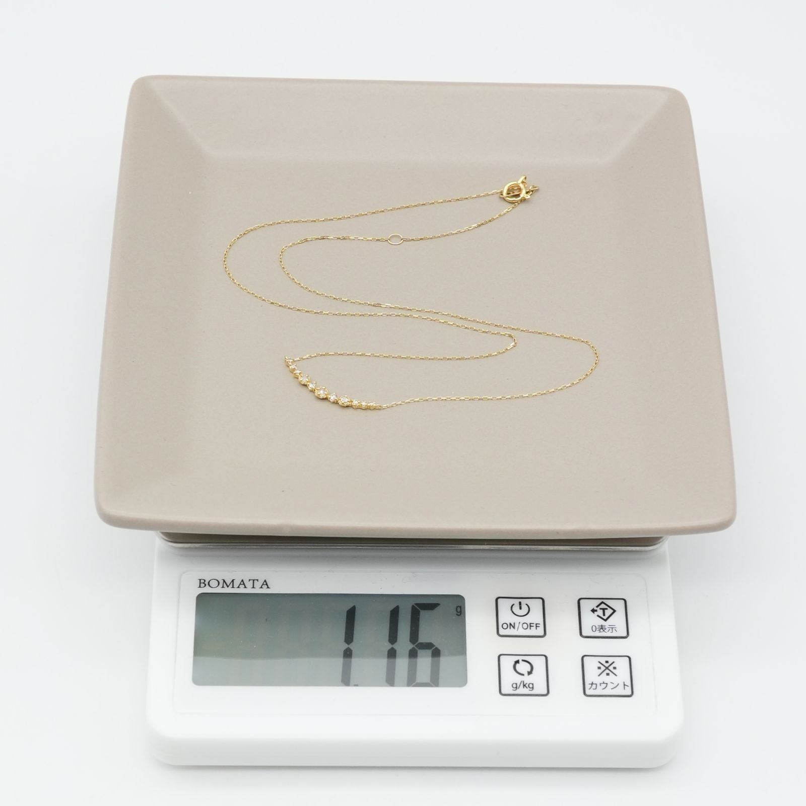 Agetto Limited Necklace in K18 gold with 0.09 carat diamonds, model 2017/24-4341