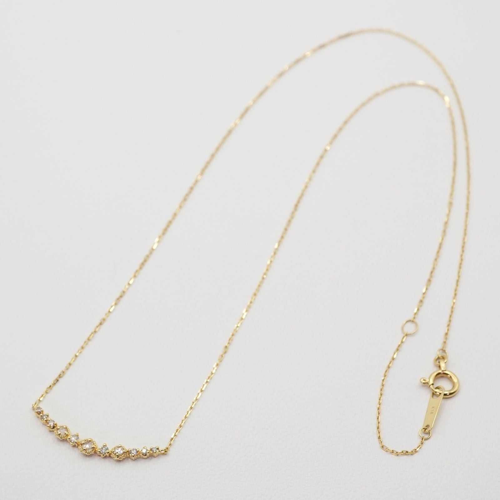 Agetto Limited Necklace in K18 gold with 0.09 carat diamonds, model 2017/24-4341